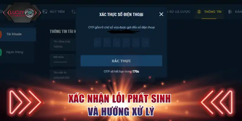 Xác nhận lỗi phát sinh và hướng xử lý